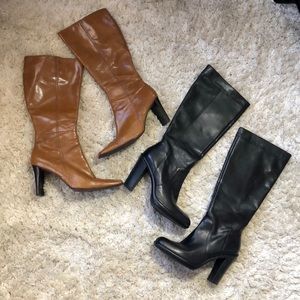 Bundle Nine West and Tommy Hilfiger heeled boots